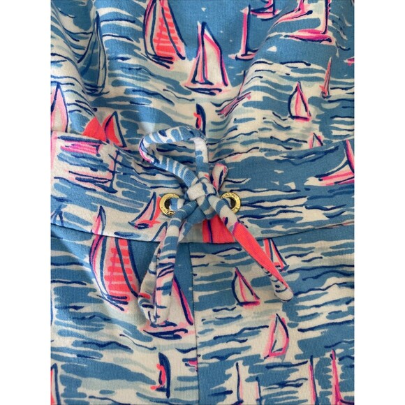 Lilly Pulitzer Jace Romper Zanzibar Blue Boatylicious Strapless XS - Picture 5 of 8